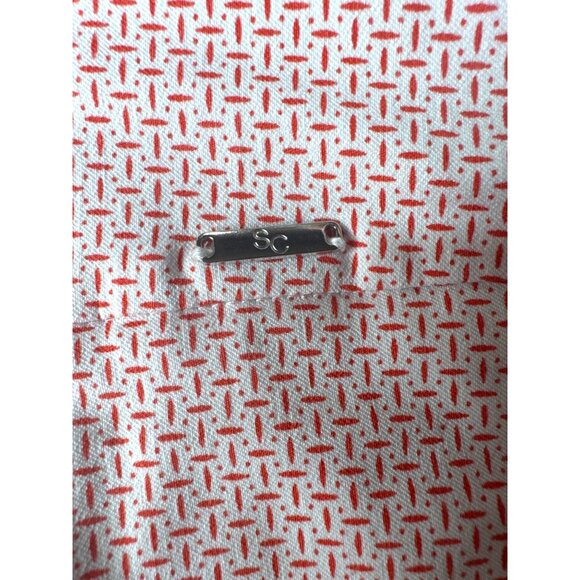 S.C. & Co. Sporty Chic Geometric Print Athletic Coral White Skort XL - Picture 4 of 10